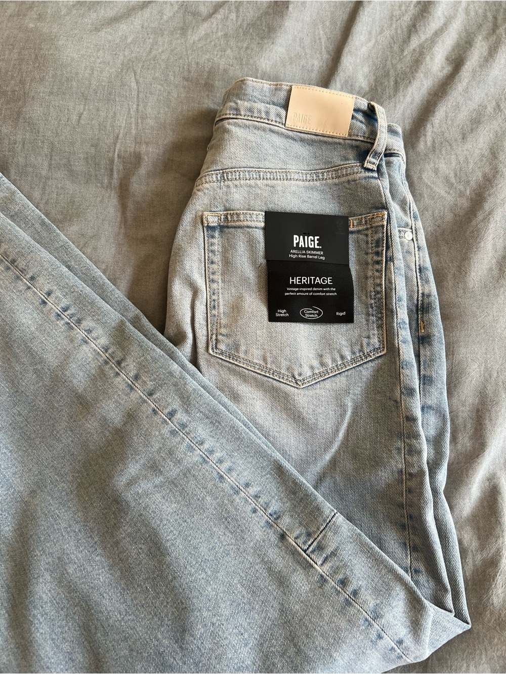 NWT Paige High-Rise Arellia Outseam Barrel Jeans - Picture 4 of 4